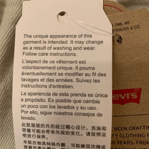 Levi’s 541 jeans. White with Blue accents - Picture 7 of 8